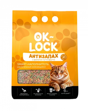 Наполнитель Ok-Lock Тутти-Фрутти, 6л 