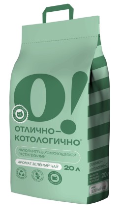 Наполнитель О!Отлично Зеленый Чай, 8 кг (20л) 